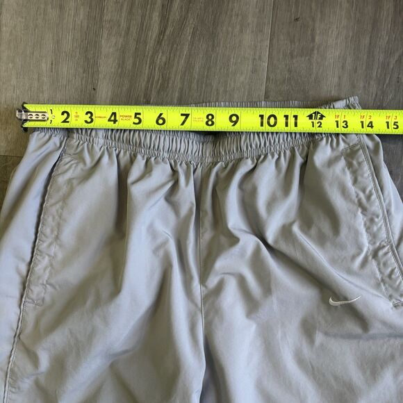 Nike Gray Nylon Track Pants Men’s Size Small Ankle Zip Lined Gym Workout Outdoor - Picture 5 of 11